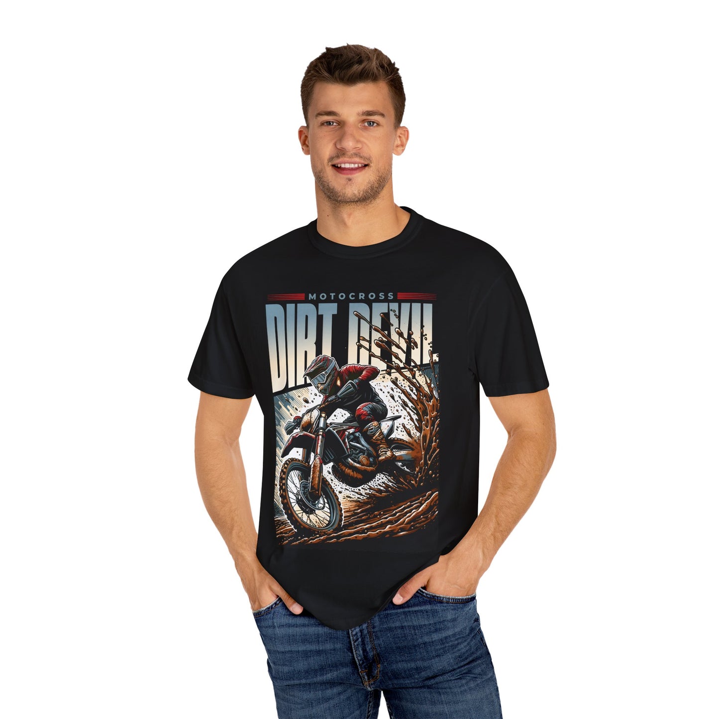 Motocross Graphic T-Shirt - Dirt Devil Design