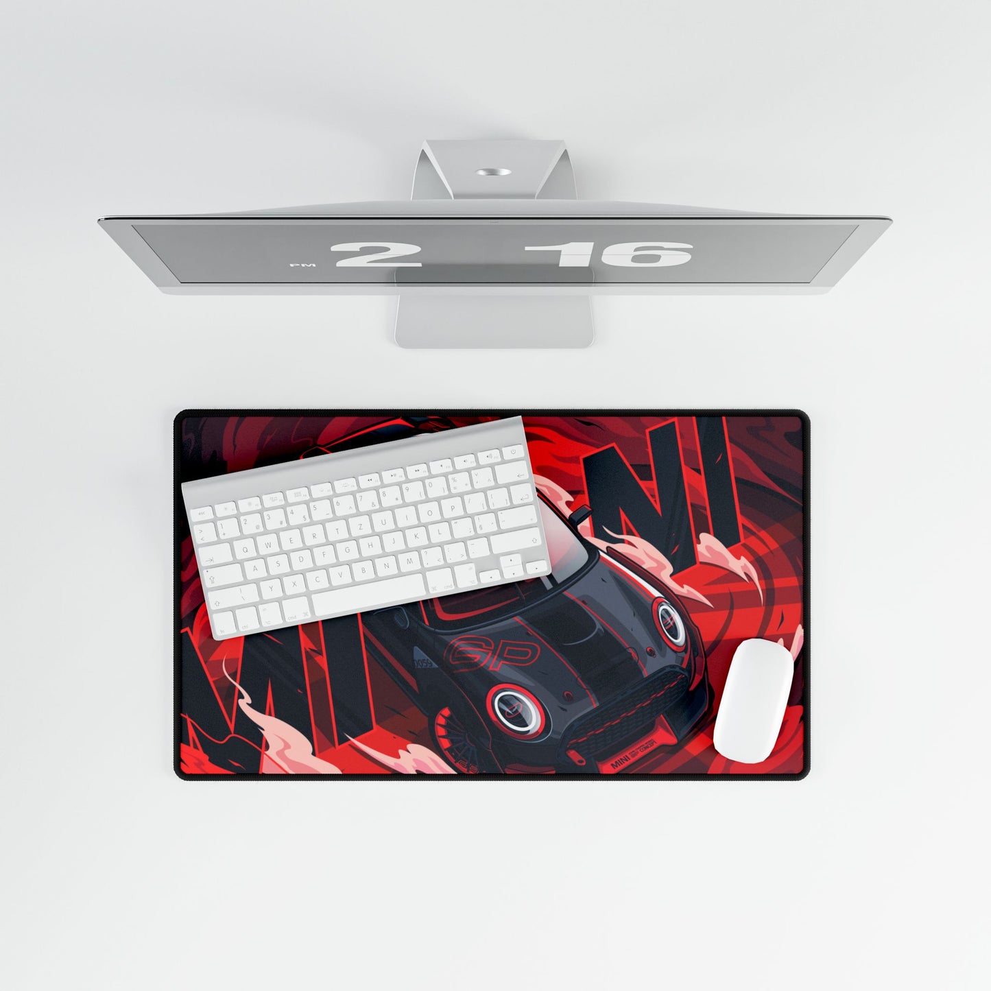 Racing-Themed Desk Mat for Gamers & Car Enthusiasts