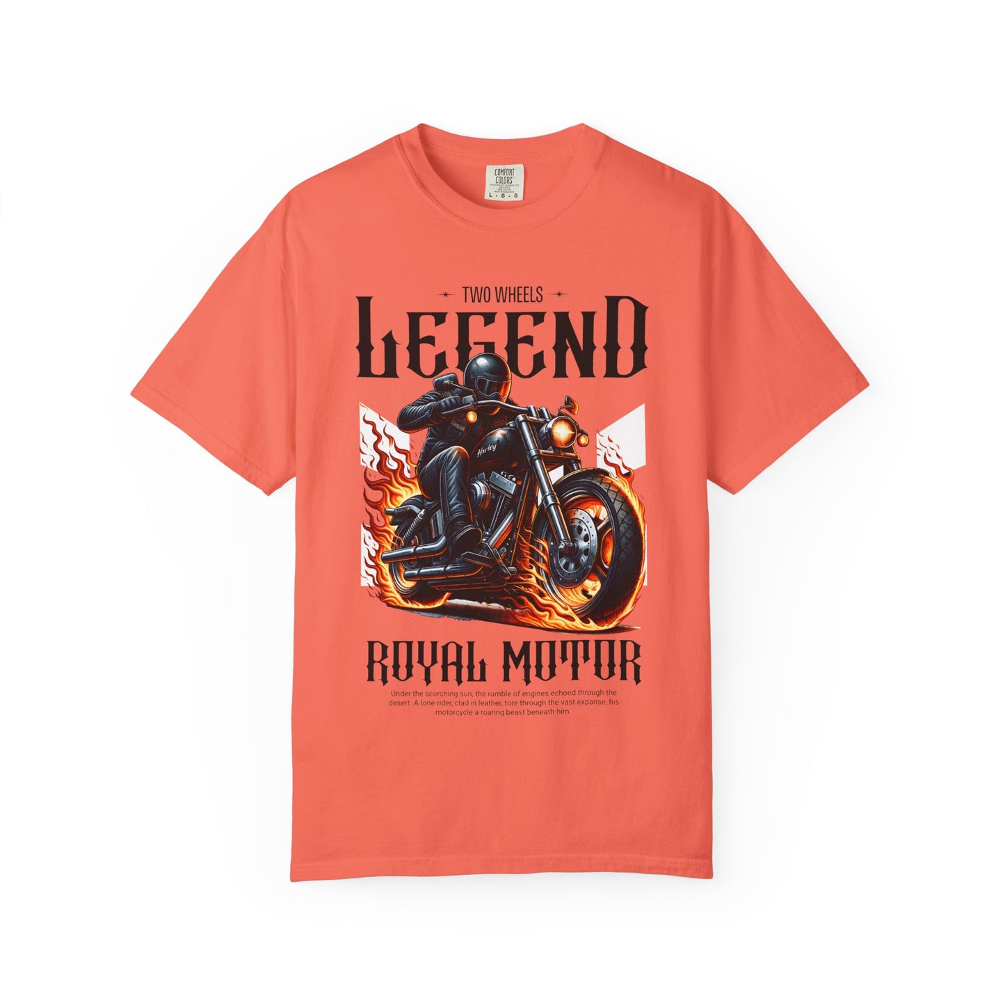 Legendary Motorcycle Unisex Garment-Dyed T-shirt - Perfect for Riders & Bike Enthusiasts