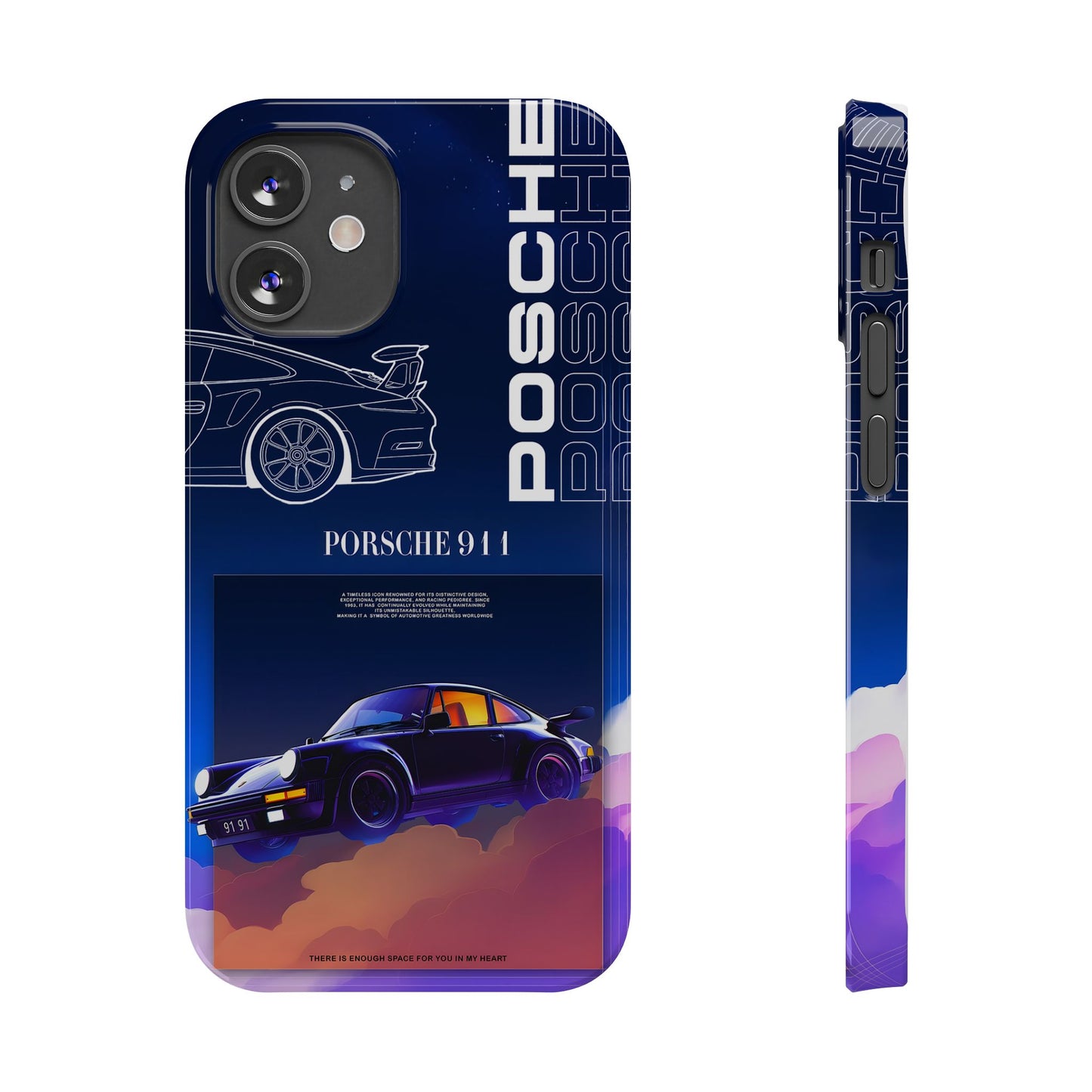 Porsche 911 Slim Phone Case - Stylish Car Design for Auto Enthusiasts