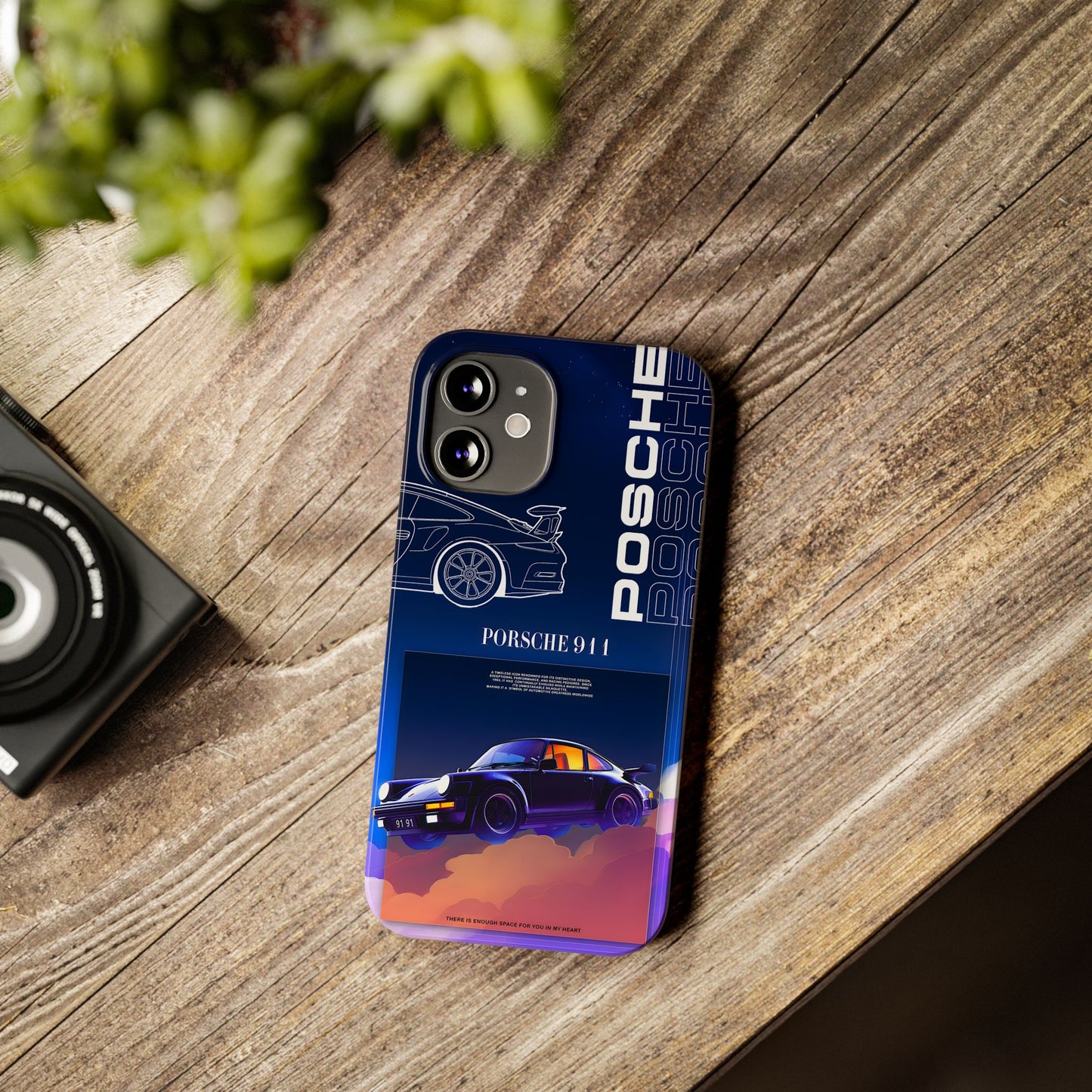 Porsche 911 Slim Phone Case - Stylish Car Design for Auto Enthusiasts