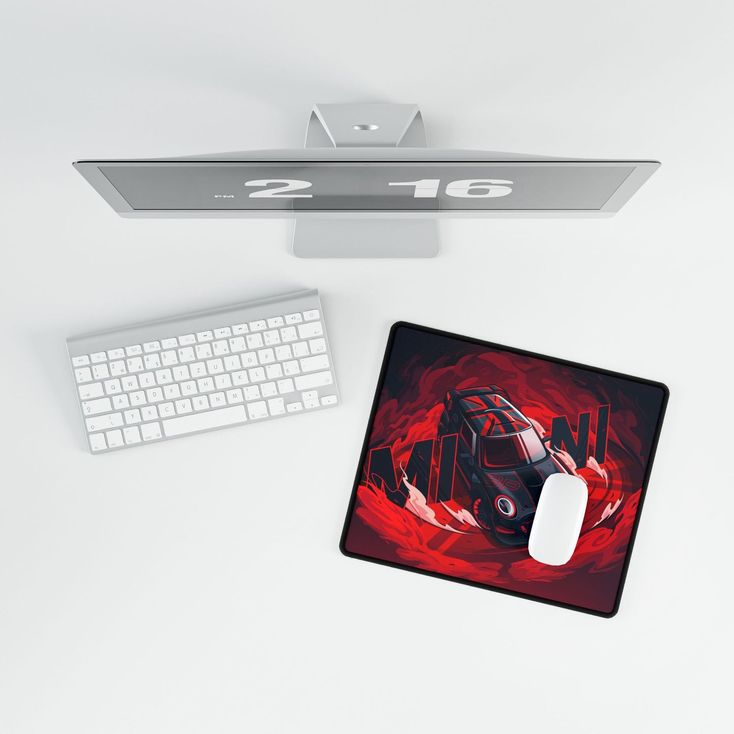 Racing-Themed Desk Mat for Gamers & Car Enthusiasts