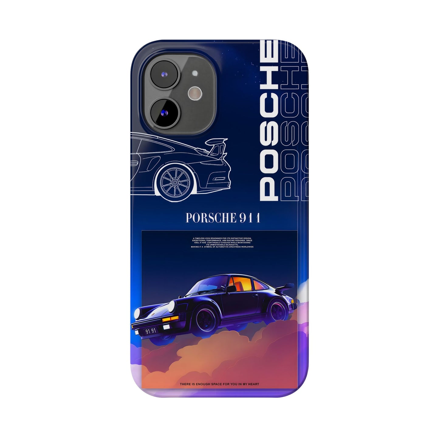 Porsche 911 Slim Phone Case - Stylish Car Design for Auto Enthusiasts