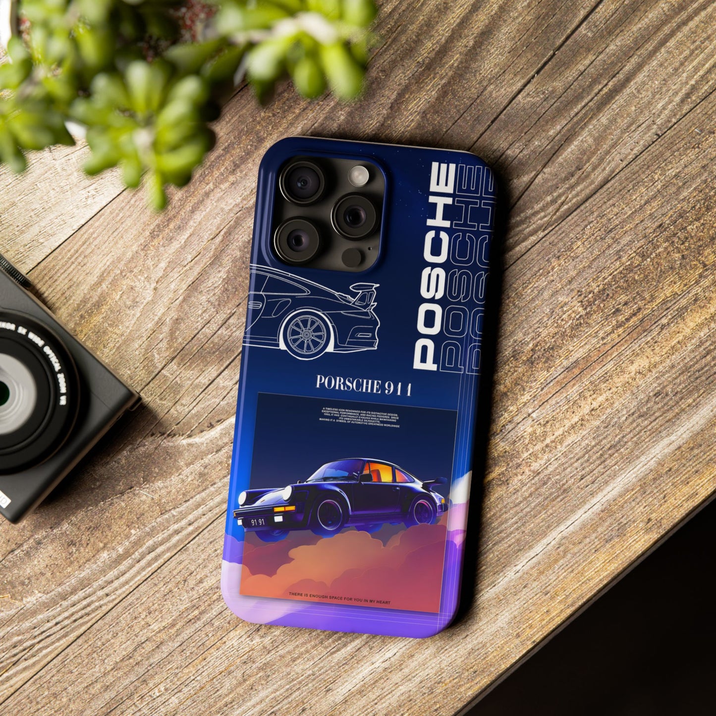 Porsche 911 Slim Phone Case - Stylish Car Design for Auto Enthusiasts