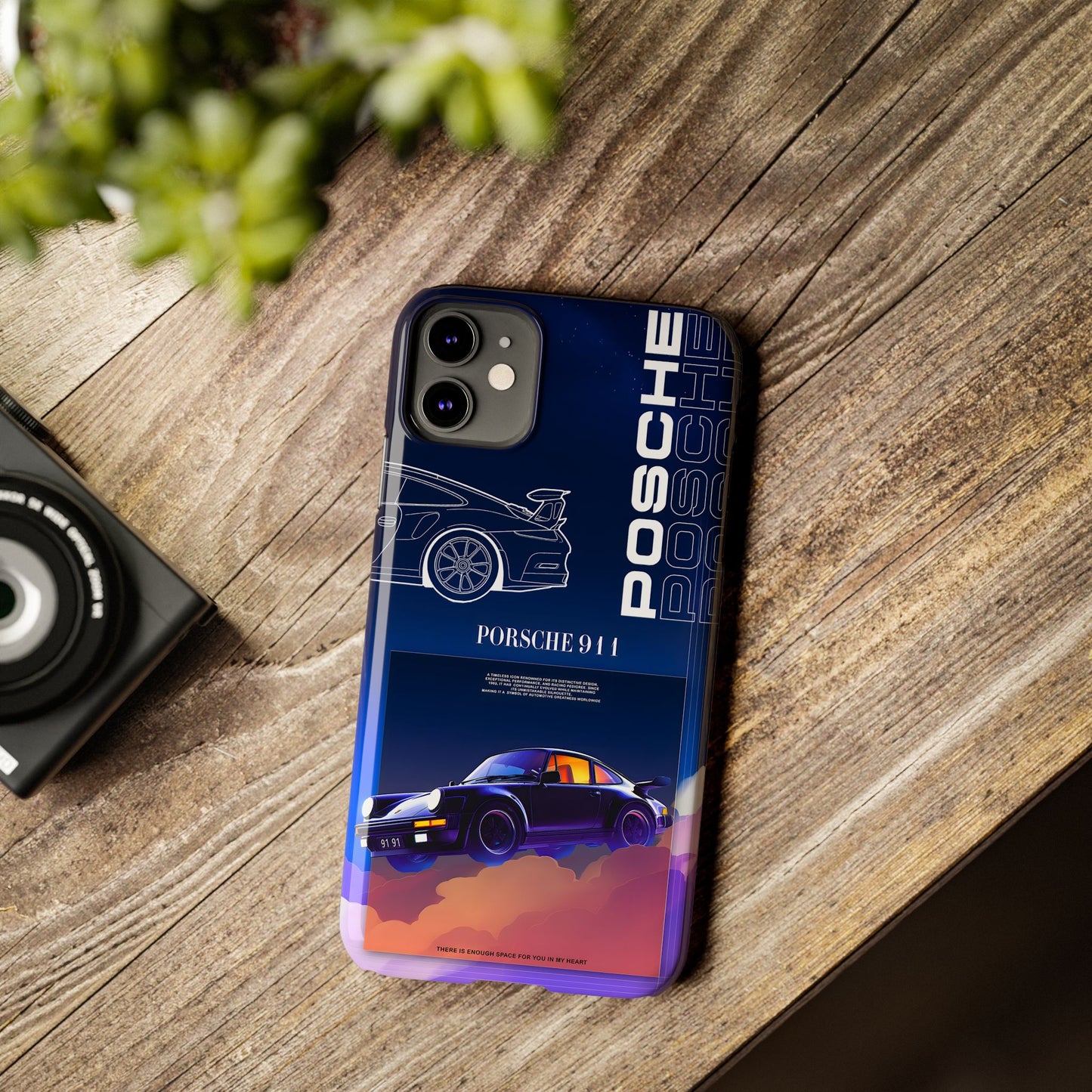 Porsche 911 Slim Phone Case - Stylish Car Design for Auto Enthusiasts