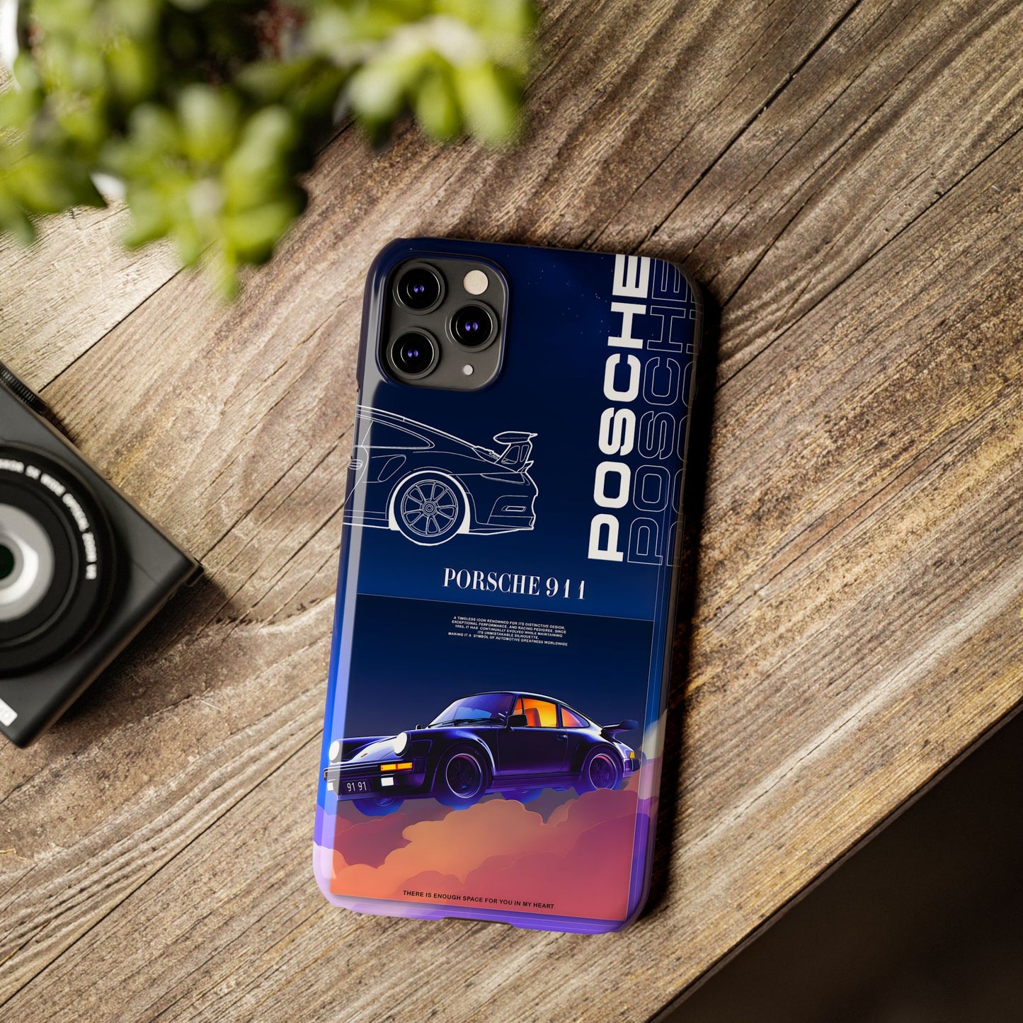 Porsche 911 Slim Phone Case - Stylish Car Design for Auto Enthusiasts