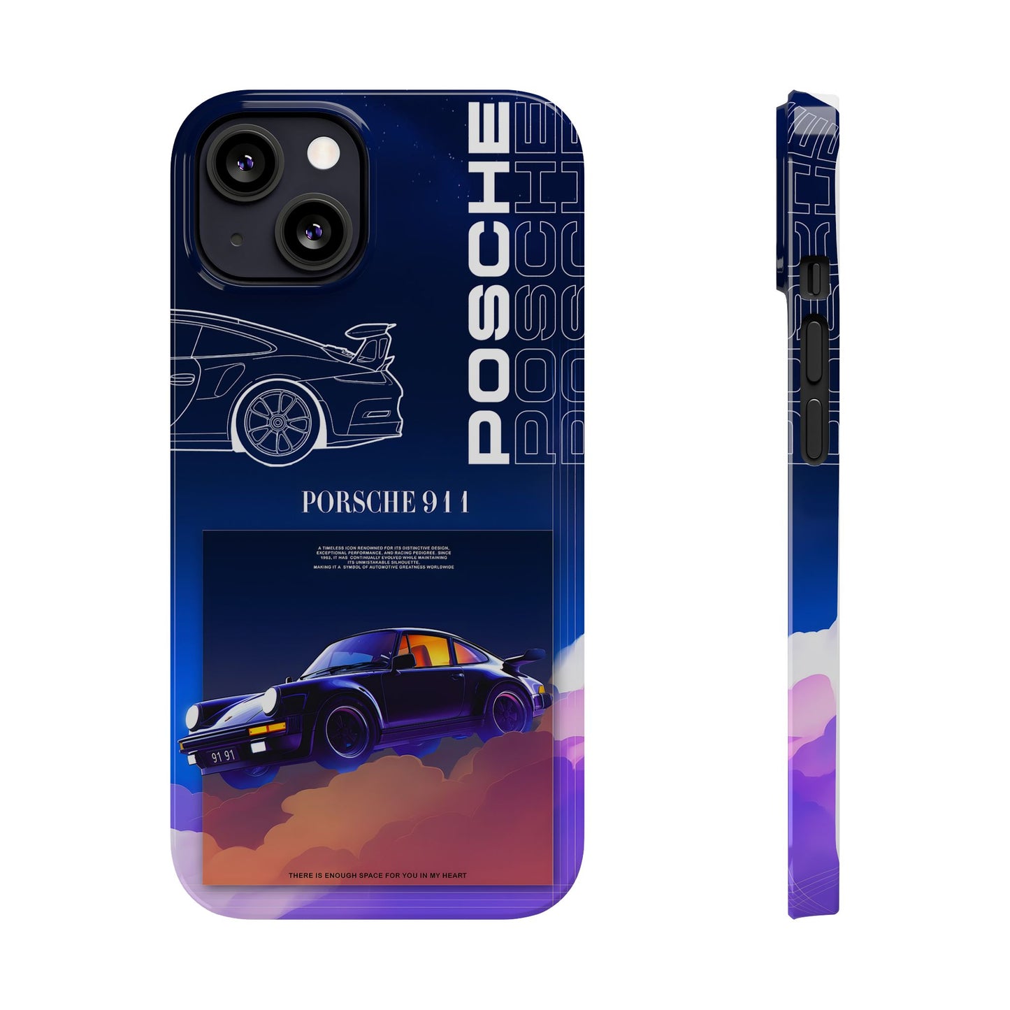 Porsche 911 Slim Phone Case - Stylish Car Design for Auto Enthusiasts