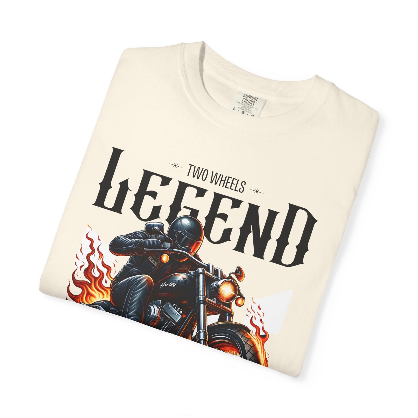 Legendary Motorcycle Unisex Garment-Dyed T-shirt - Perfect for Riders & Bike Enthusiasts