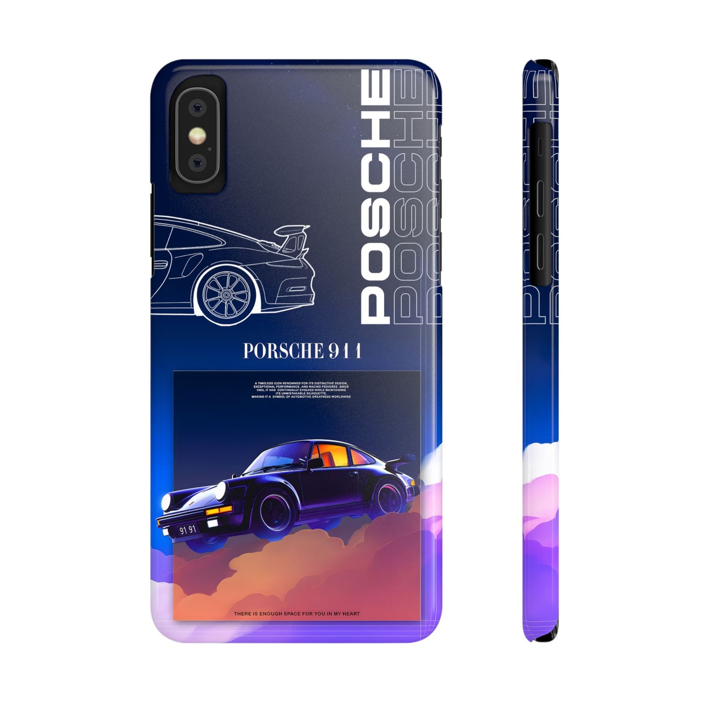 Porsche 911 Slim Phone Case - Stylish Car Design for Auto Enthusiasts