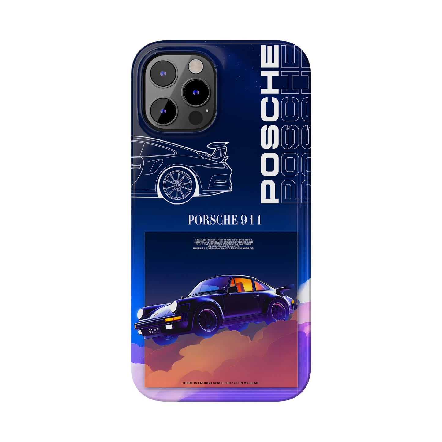 Porsche 911 Slim Phone Case - Stylish Car Design for Auto Enthusiasts