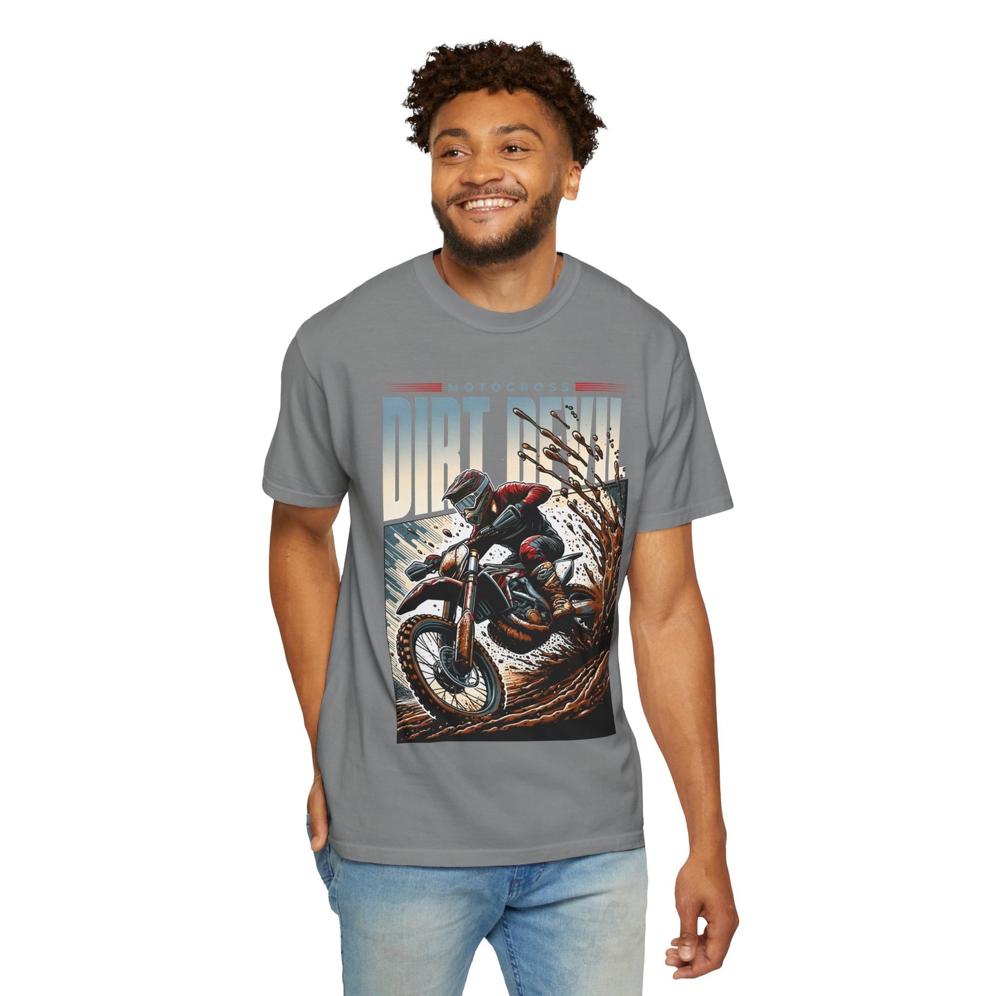 Motocross Graphic T-Shirt - Dirt Devil Design