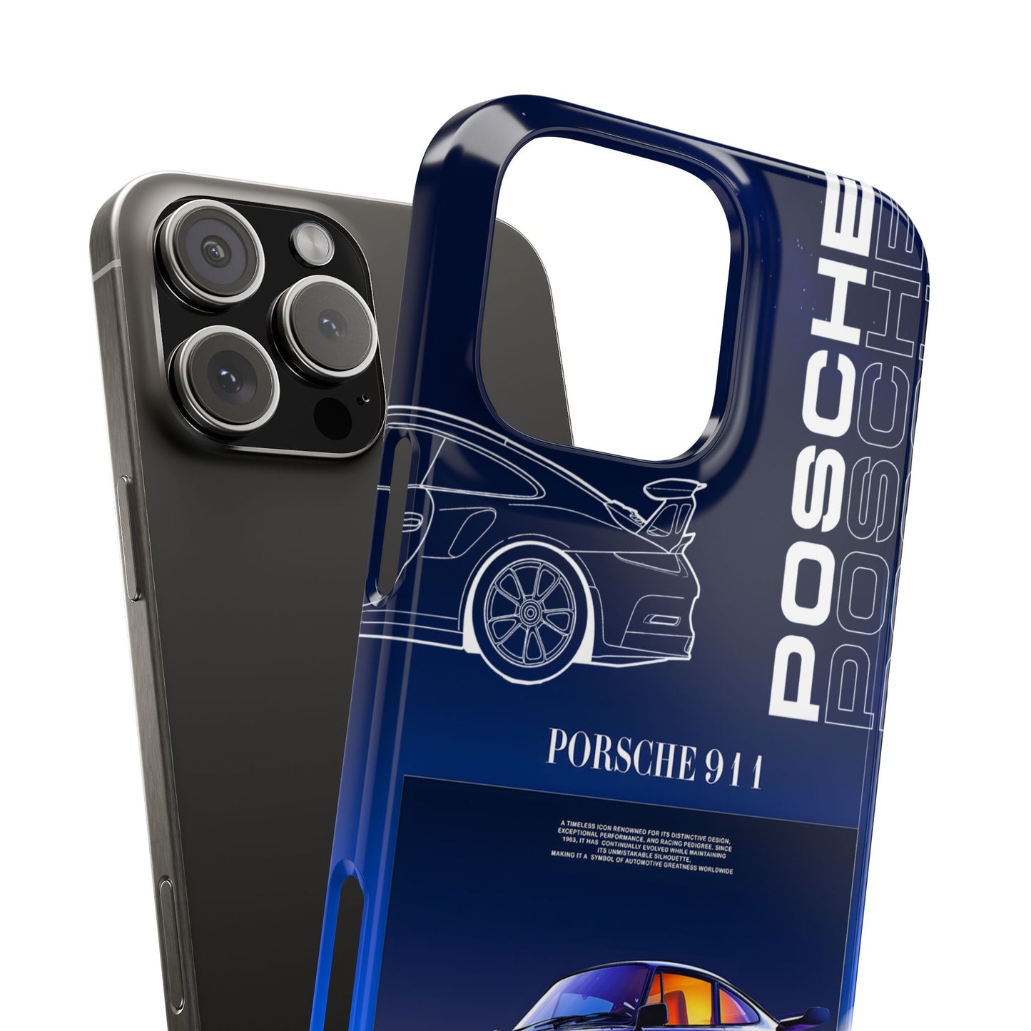 Porsche 911 Slim Phone Case - Stylish Car Design for Auto Enthusiasts