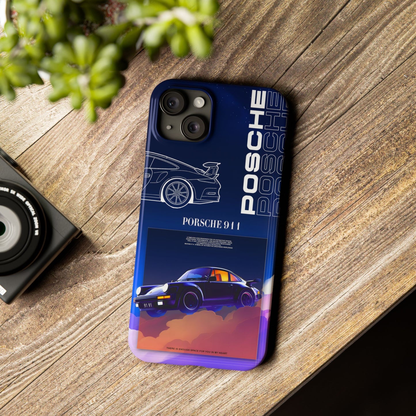 Porsche 911 Slim Phone Case - Stylish Car Design for Auto Enthusiasts