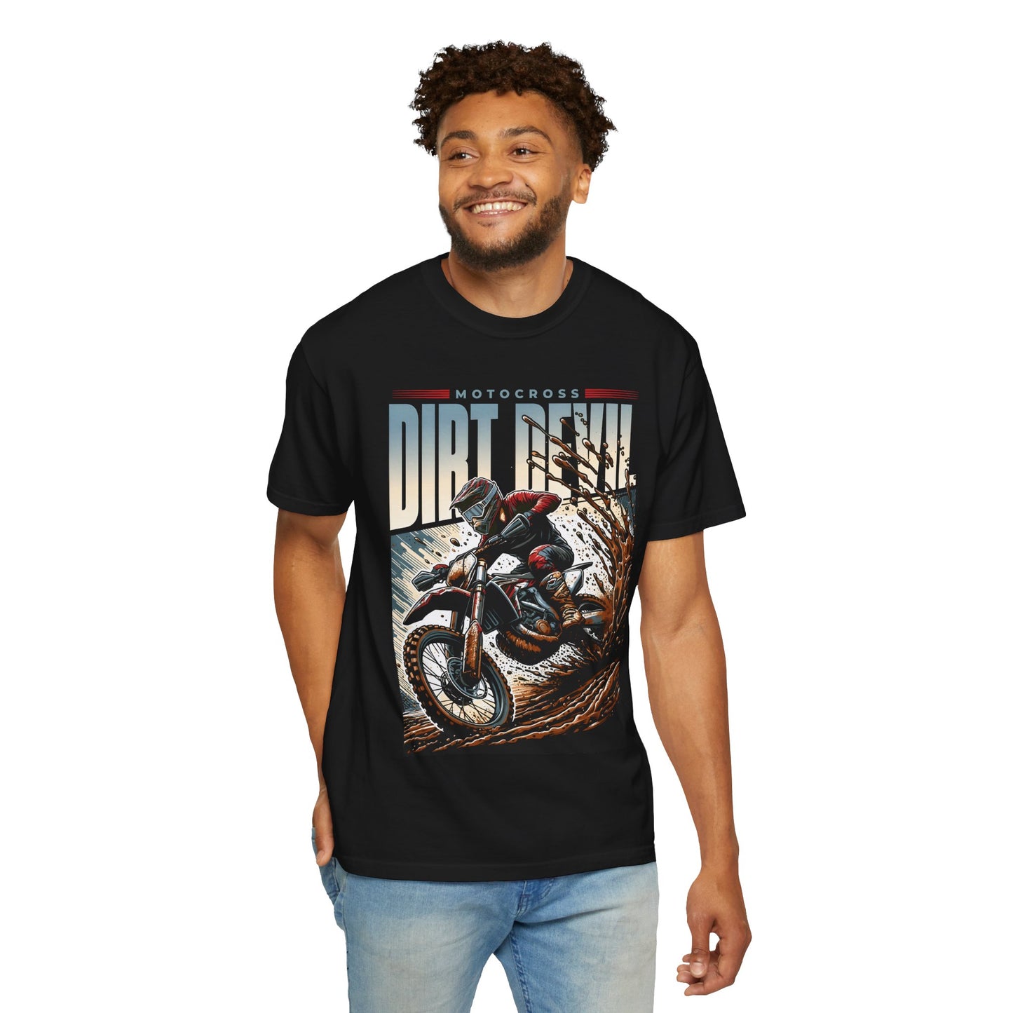 Motocross Graphic T-Shirt - Dirt Devil Design