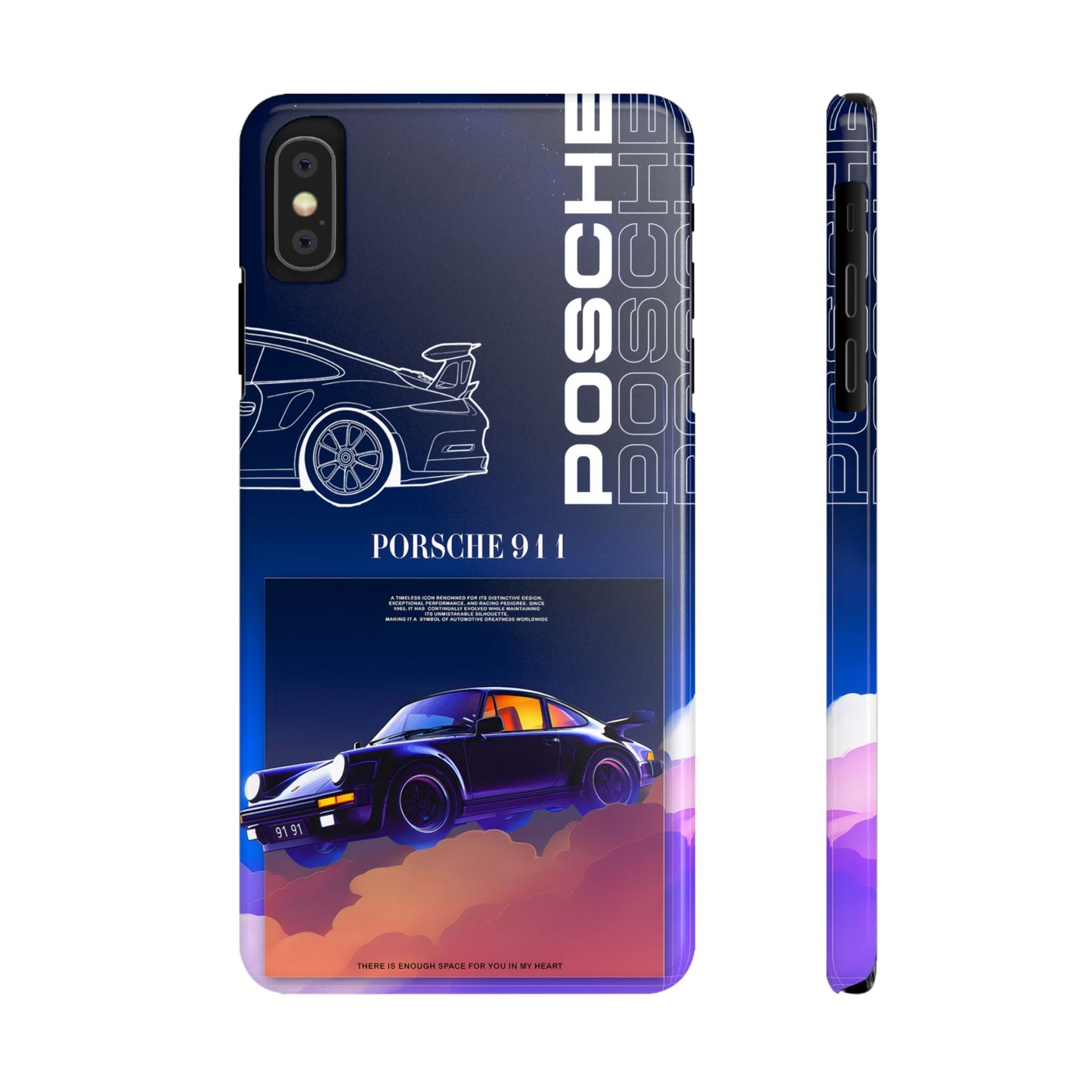 Porsche 911 Slim Phone Case - Stylish Car Design for Auto Enthusiasts