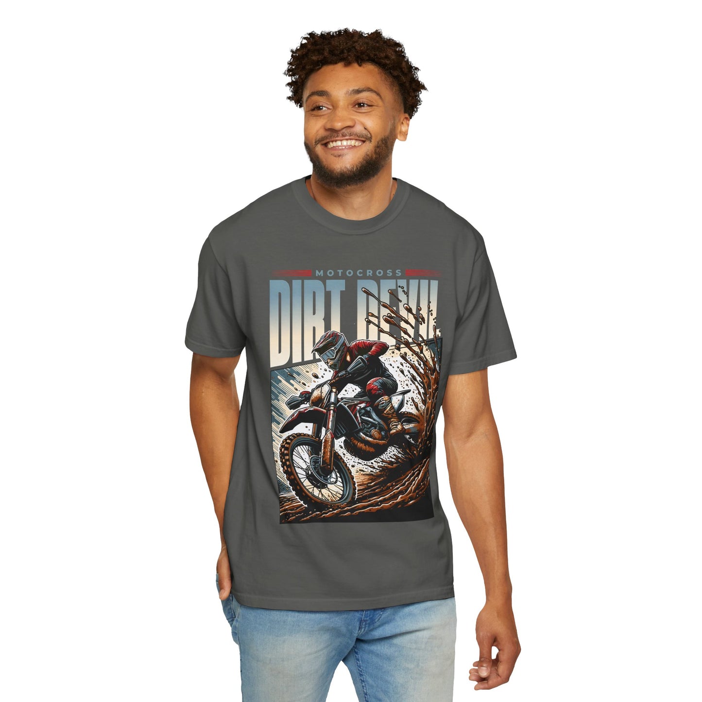 Motocross Graphic T-Shirt - Dirt Devil Design