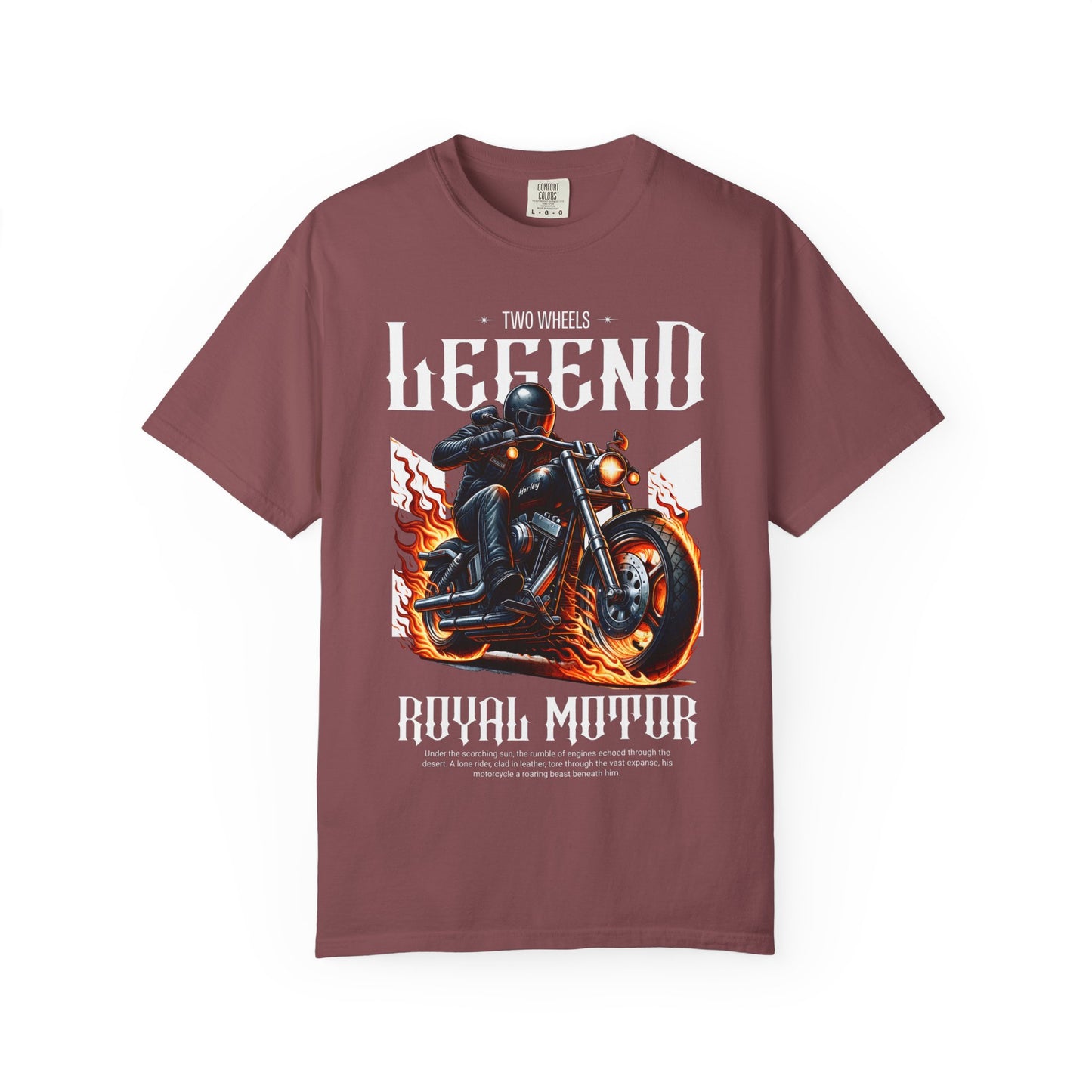 Legendary Motorcycle Unisex Garment-Dyed T-shirt - Perfect for Riders & Bike Enthusiasts
