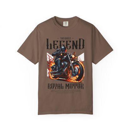 Legendary Motorcycle Unisex Garment-Dyed T-shirt - Perfect for Riders & Bike Enthusiasts