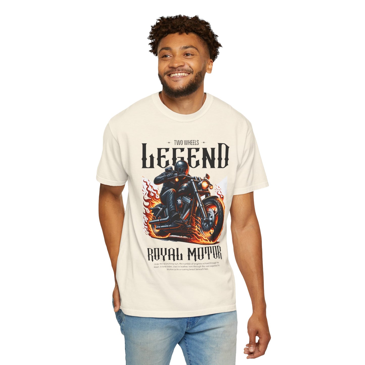 Legendary Motorcycle Unisex Garment-Dyed T-shirt - Perfect for Riders & Bike Enthusiasts