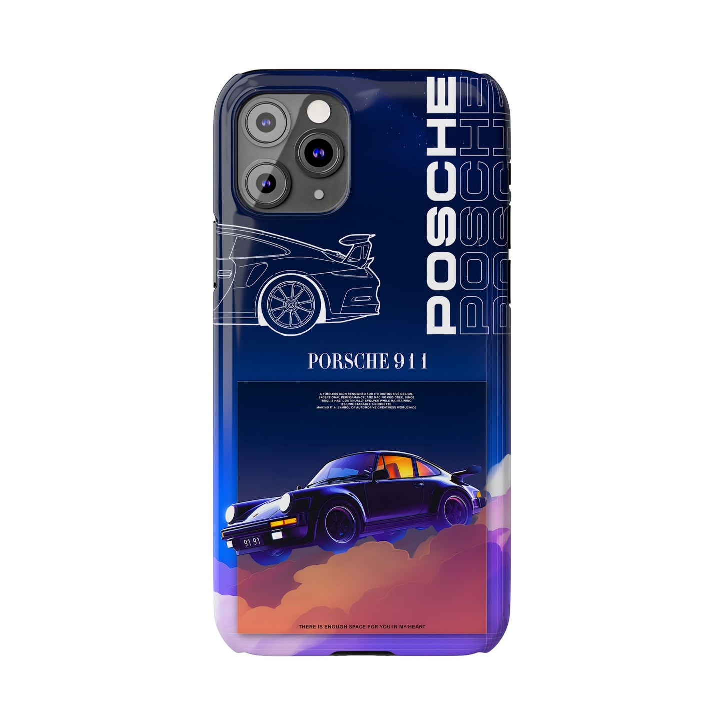 Porsche 911 Slim Phone Case - Stylish Car Design for Auto Enthusiasts