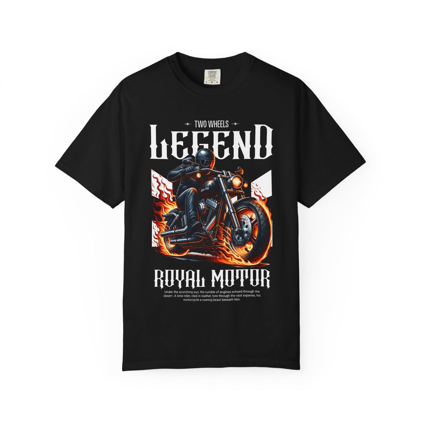 Legendary Motorcycle Unisex Garment-Dyed T-shirt - Perfect for Riders & Bike Enthusiasts