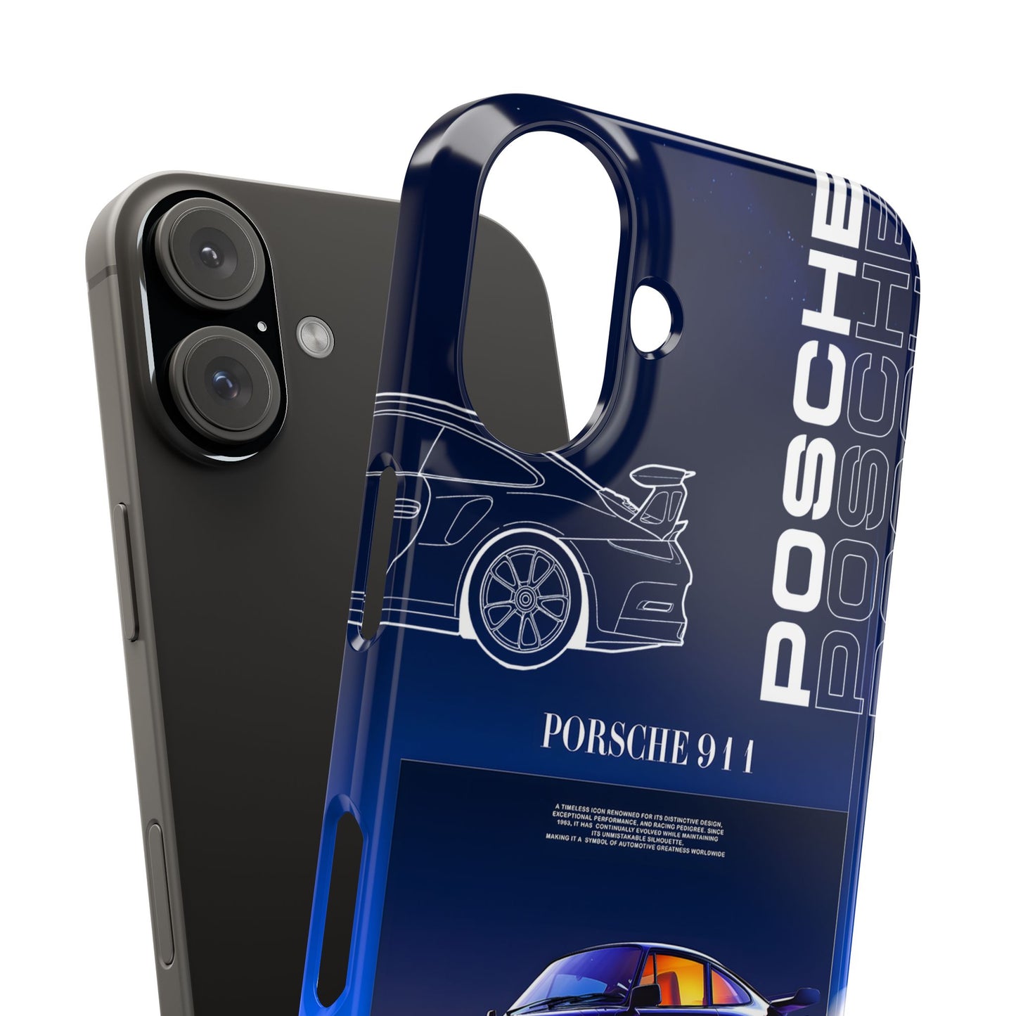 Porsche 911 Slim Phone Case - Stylish Car Design for Auto Enthusiasts