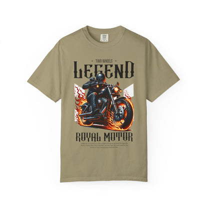 Legendary Motorcycle Unisex Garment-Dyed T-shirt - Perfect for Riders & Bike Enthusiasts