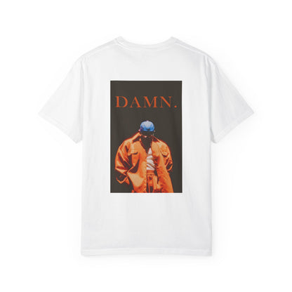 Unisex Garment-Dyed T-Shirt: DAMN. Graphic Tee for Casual Style
