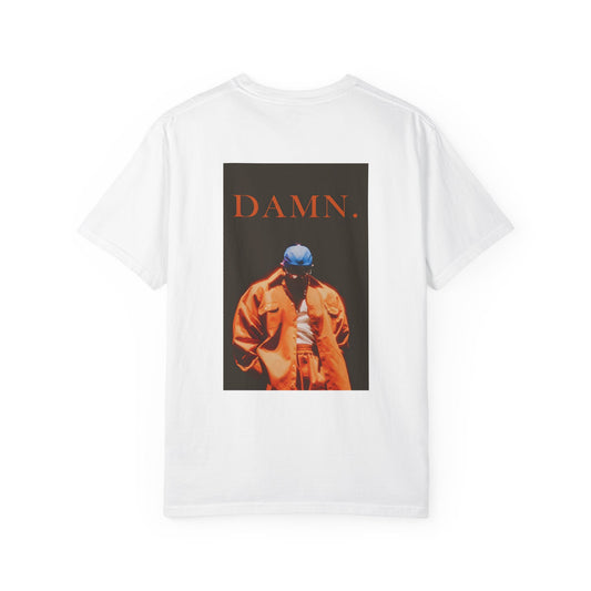 Unisex Garment-Dyed T-Shirt: DAMN. Graphic Tee for Casual Style