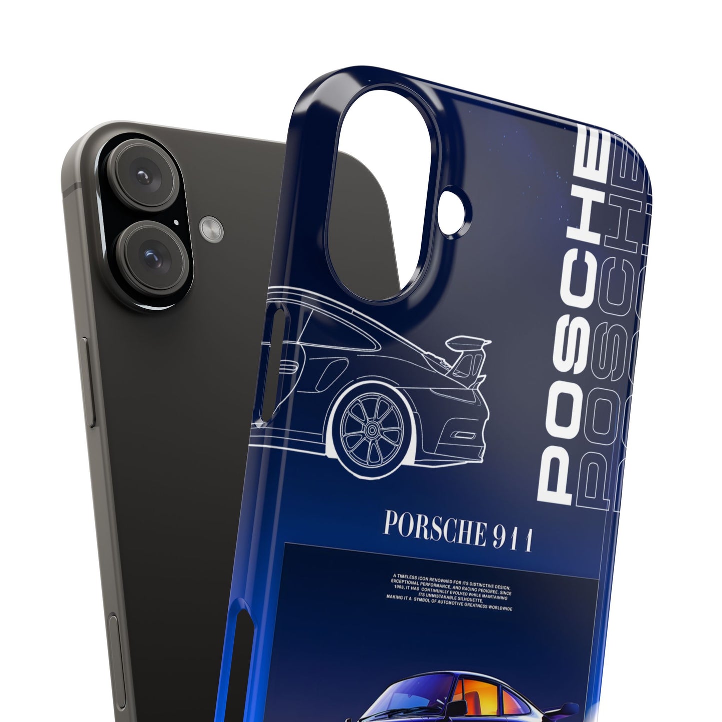 Porsche 911 Slim Phone Case - Stylish Car Design for Auto Enthusiasts