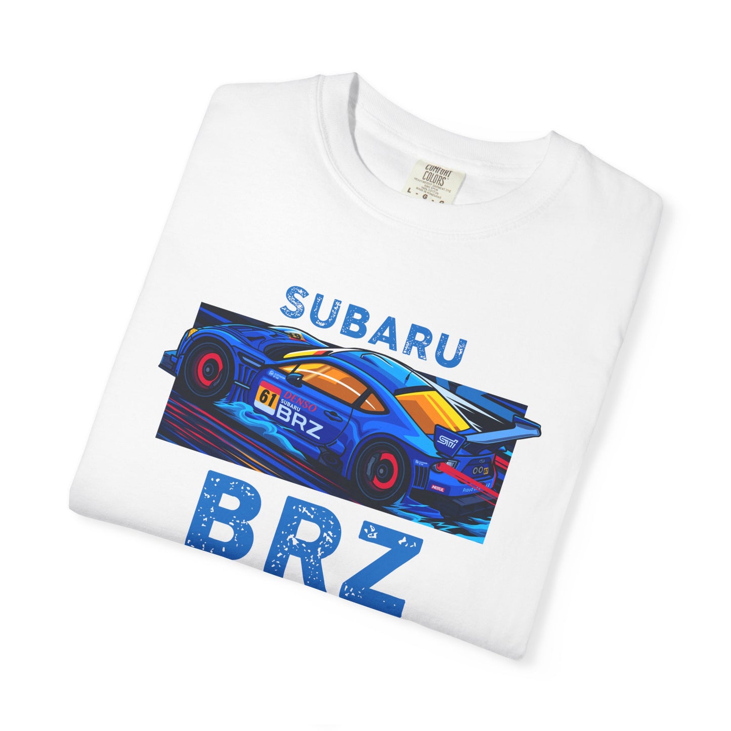Subaru BRZ Unisex Garment-Dyed T-shirt - Race Car Graphic Tee
