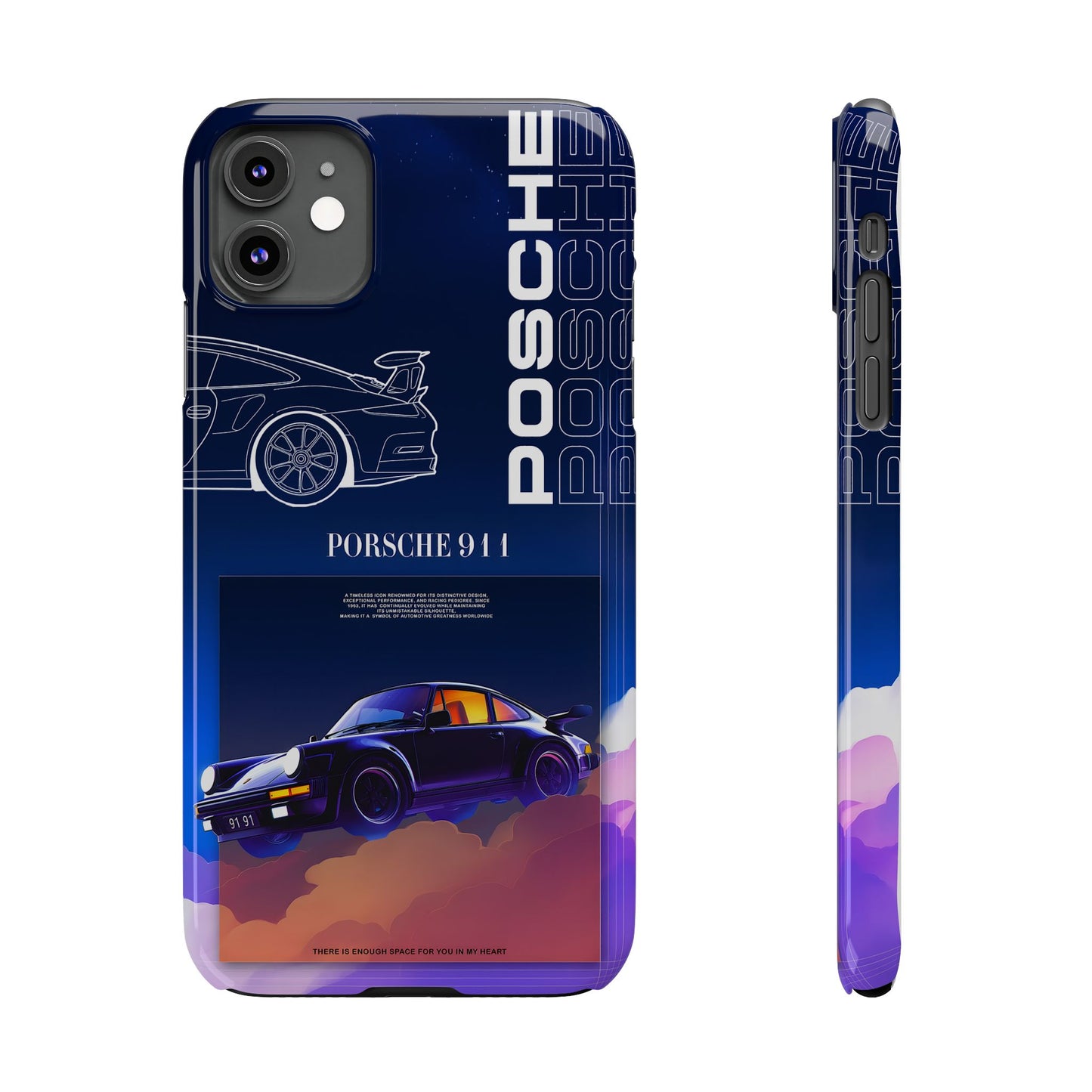 Porsche 911 Slim Phone Case - Stylish Car Design for Auto Enthusiasts