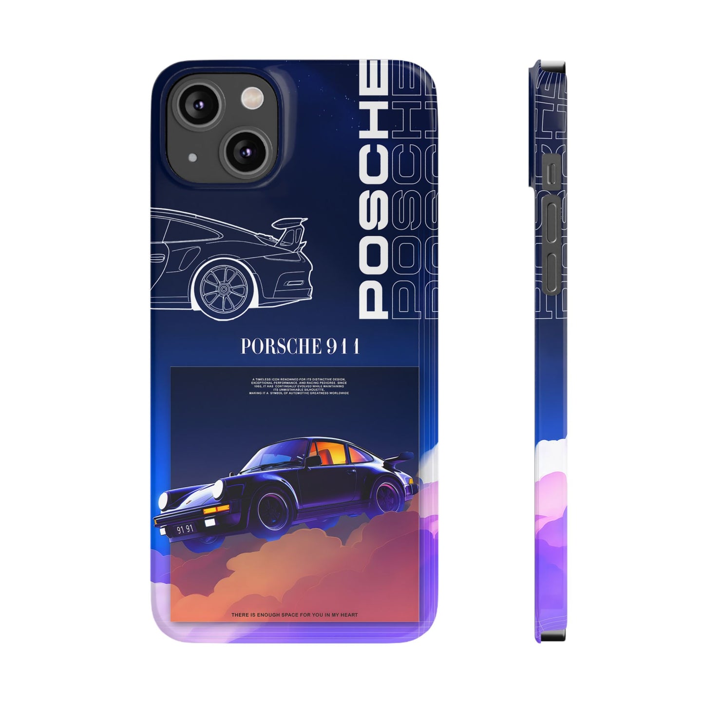 Porsche 911 Slim Phone Case - Stylish Car Design for Auto Enthusiasts
