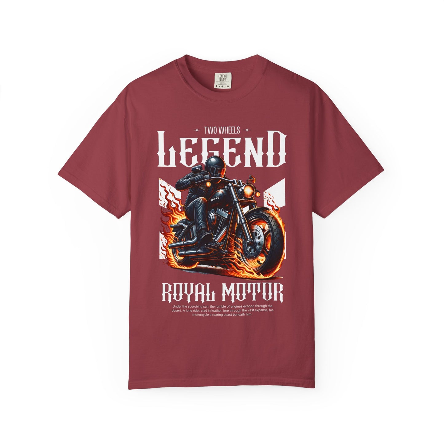Legendary Motorcycle Unisex Garment-Dyed T-shirt - Perfect for Riders & Bike Enthusiasts