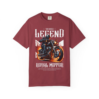 Legendary Motorcycle Unisex Garment-Dyed T-shirt - Perfect for Riders & Bike Enthusiasts