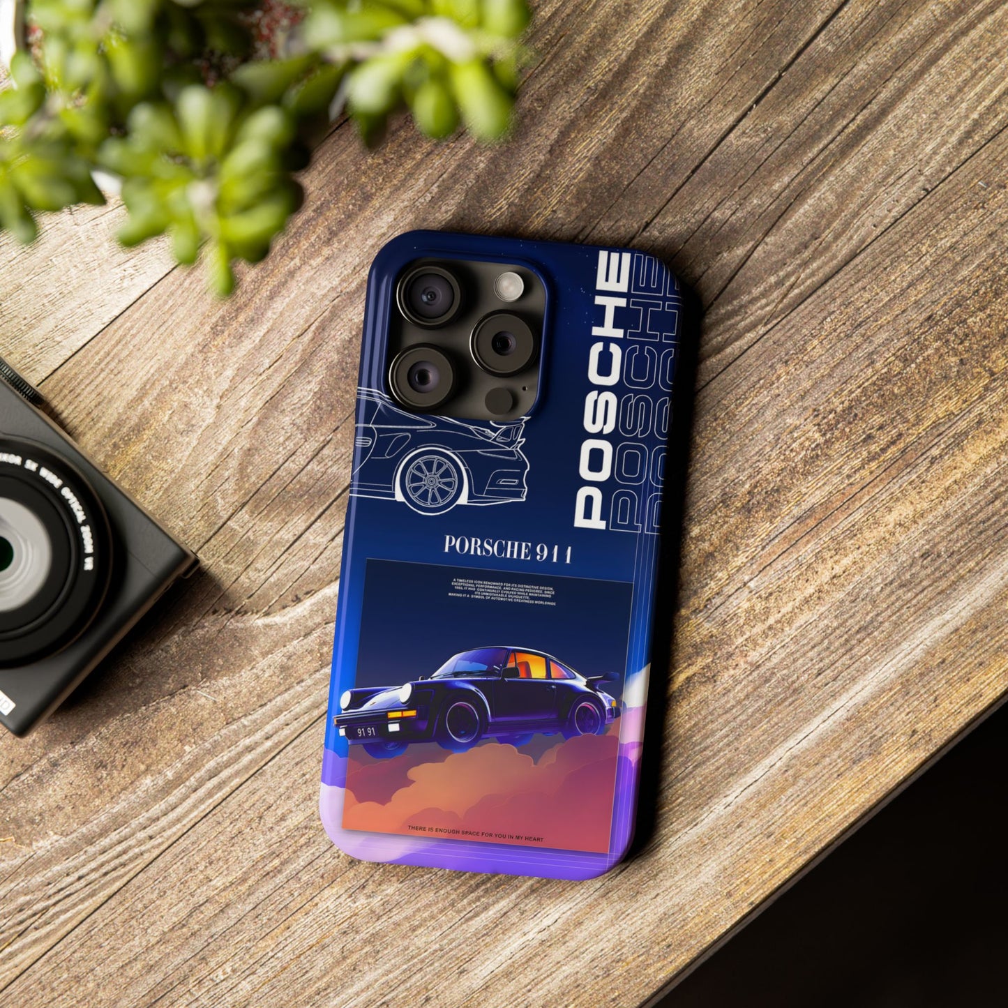 Porsche 911 Slim Phone Case - Stylish Car Design for Auto Enthusiasts