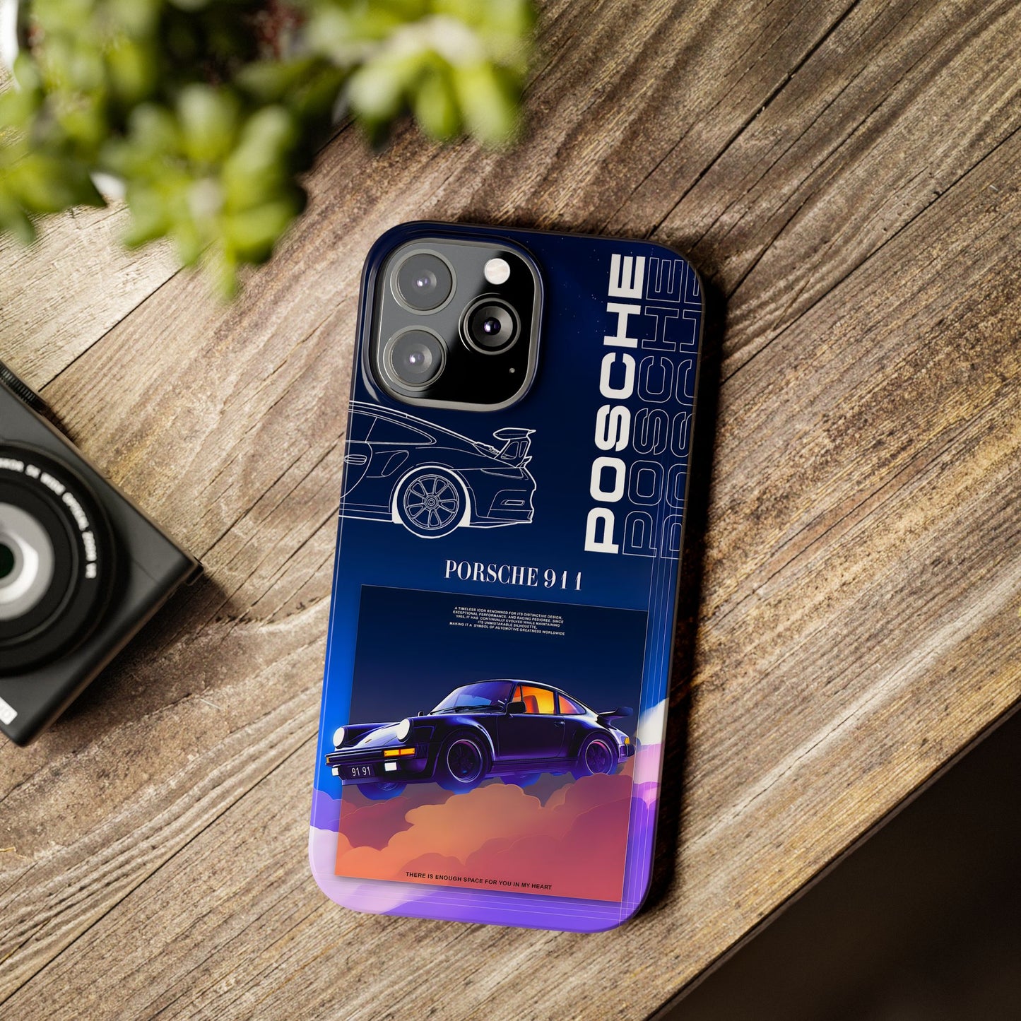 Porsche 911 Slim Phone Case - Stylish Car Design for Auto Enthusiasts