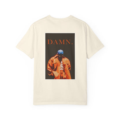 Unisex Garment-Dyed T-Shirt: DAMN. Graphic Tee for Casual Style