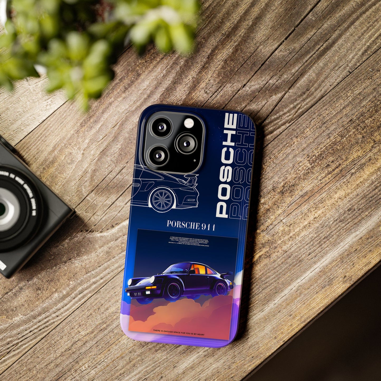 Porsche 911 Slim Phone Case - Stylish Car Design for Auto Enthusiasts