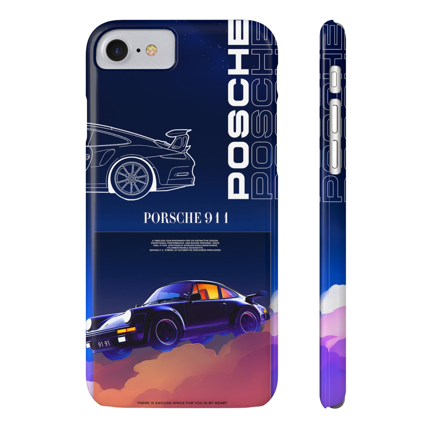Porsche 911 Slim Phone Case - Stylish Car Design for Auto Enthusiasts