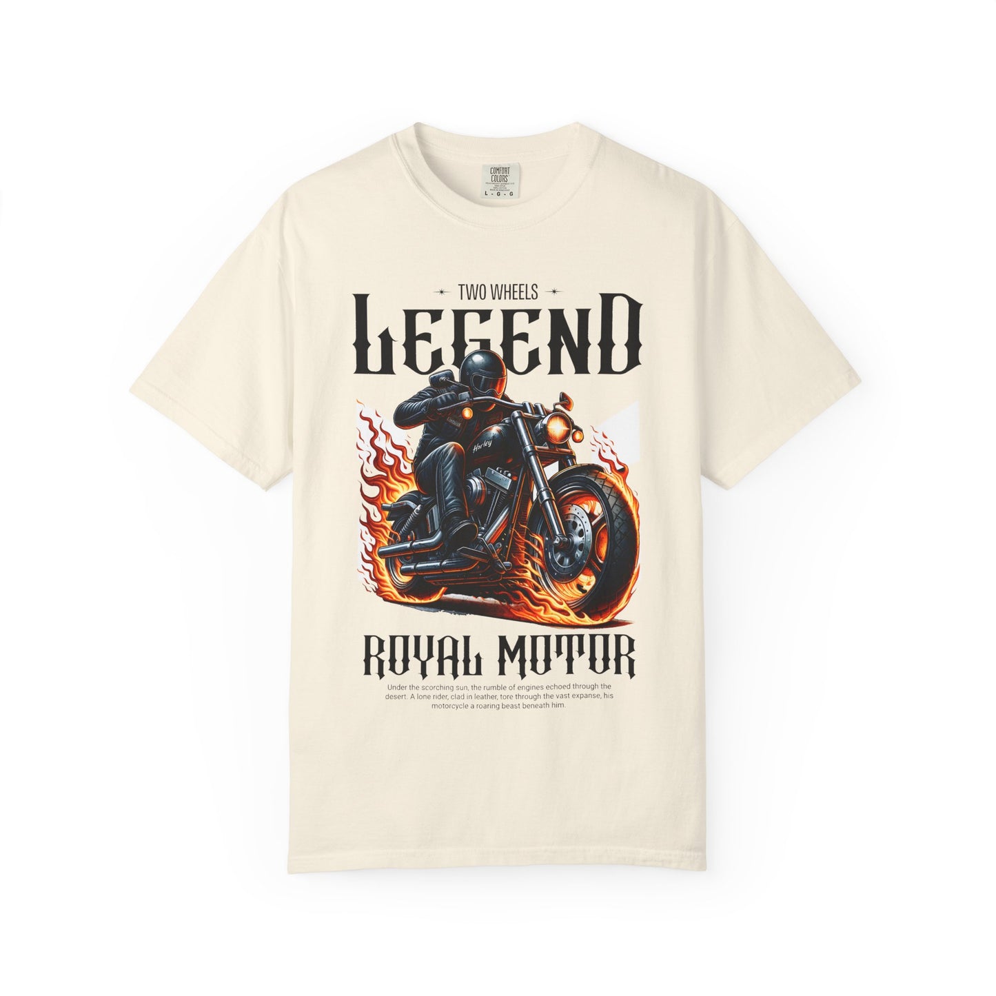 Legendary Motorcycle Unisex Garment-Dyed T-shirt - Perfect for Riders & Bike Enthusiasts