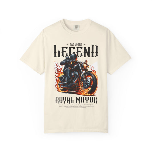 Legendary Motorcycle Unisex Garment-Dyed T-shirt - Perfect for Riders & Bike Enthusiasts