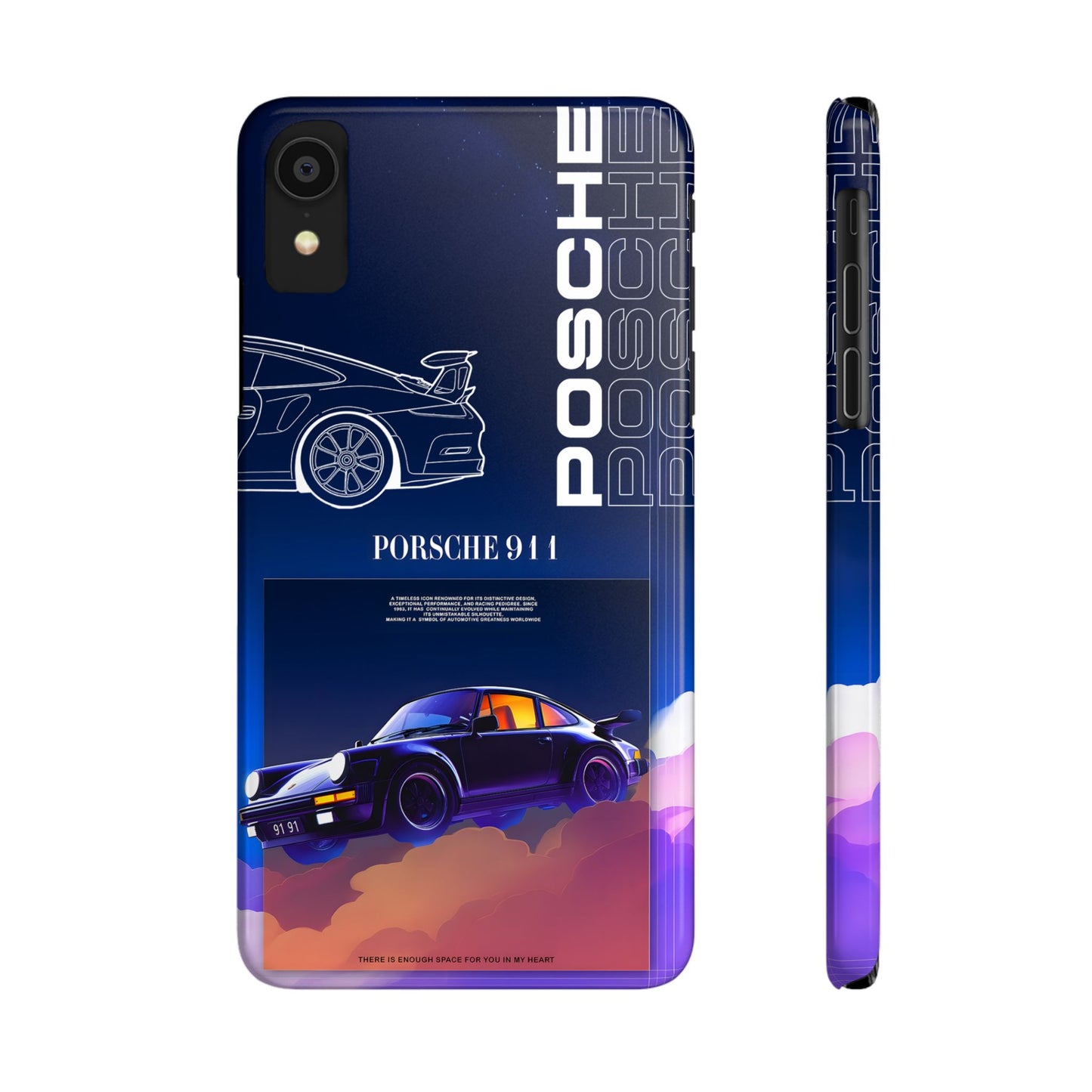 Porsche 911 Slim Phone Case - Stylish Car Design for Auto Enthusiasts