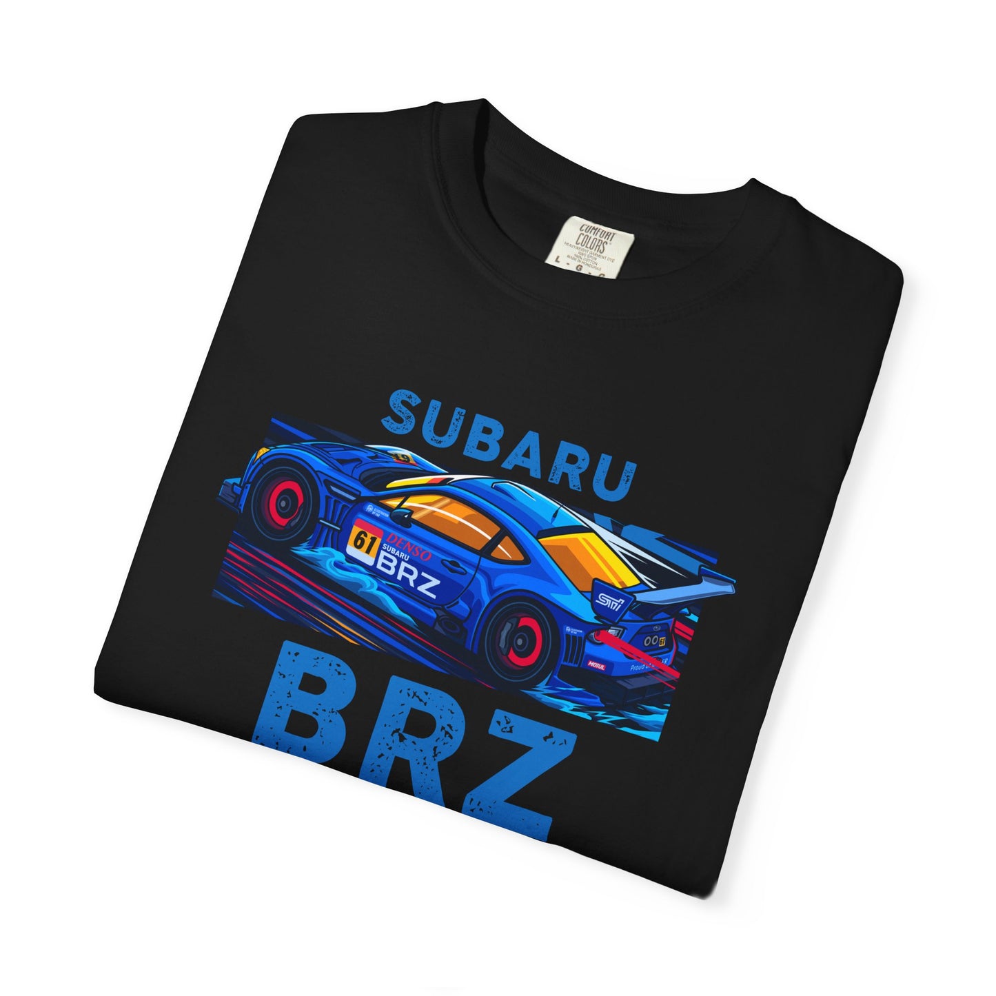 Subaru BRZ Unisex Garment-Dyed T-shirt - Race Car Graphic Tee