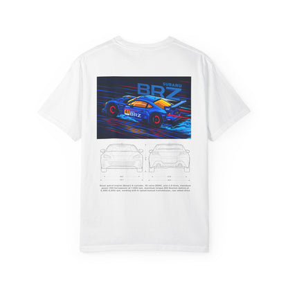 Subaru BRZ Unisex Garment-Dyed T-shirt - Race Car Graphic Tee