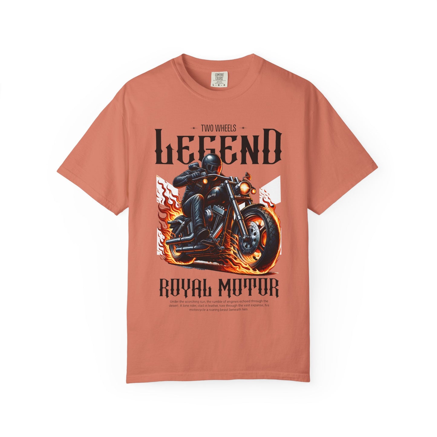 Legendary Motorcycle Unisex Garment-Dyed T-shirt - Perfect for Riders & Bike Enthusiasts