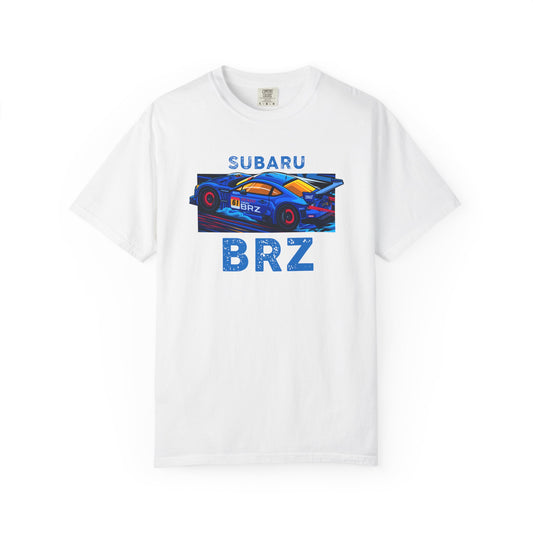 Subaru BRZ Unisex Garment-Dyed T-shirt - Race Car Graphic Tee