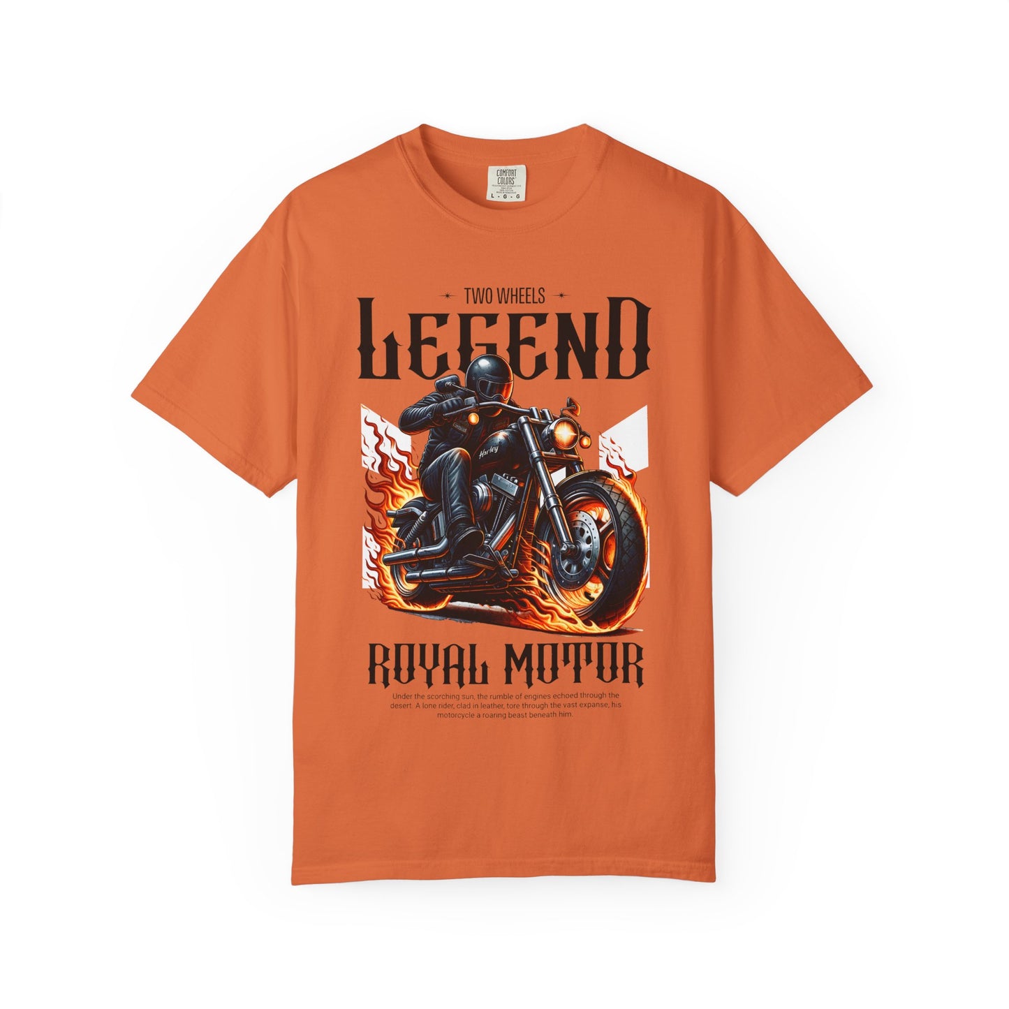 Legendary Motorcycle Unisex Garment-Dyed T-shirt - Perfect for Riders & Bike Enthusiasts