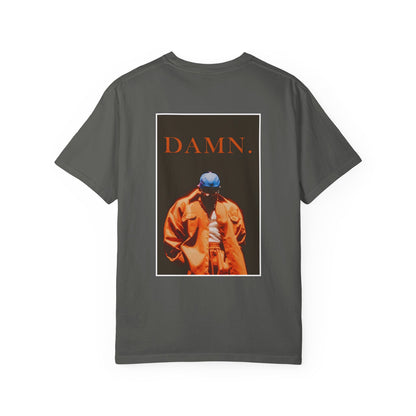 Unisex Garment-Dyed T-Shirt: DAMN. Graphic Tee for Casual Style