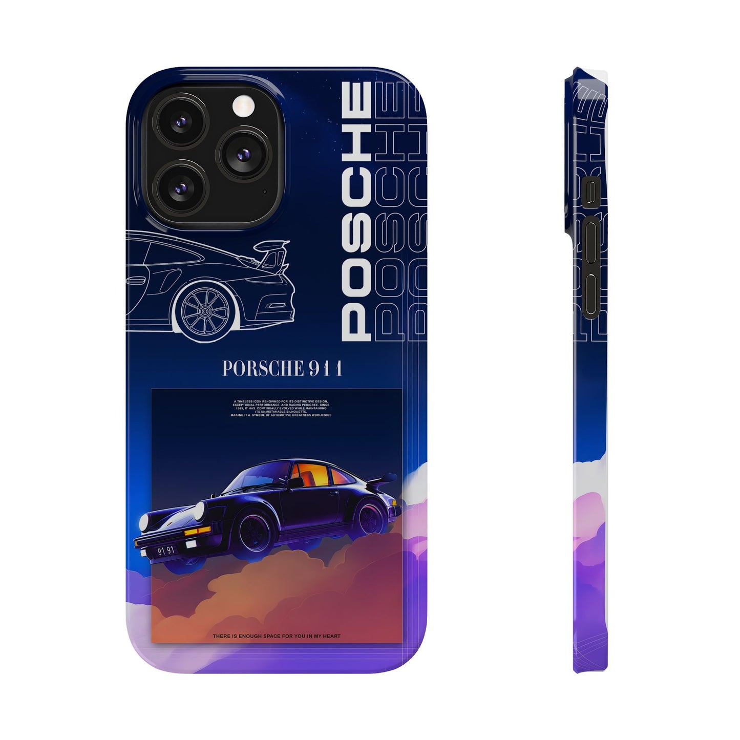Porsche 911 Slim Phone Case - Stylish Car Design for Auto Enthusiasts